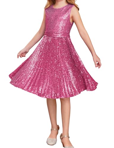 GRACE KARIN Party Kleid Mädchen Festlich Tüllkleid Ärmellos Rundhals...