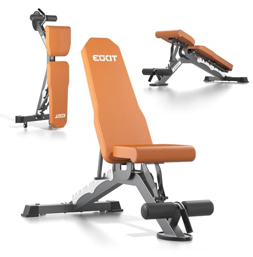 Adjustable Weight Bench for Home Gym, Heavy Duty Workout Bench Up to 880/1500 LBS, Decline Incline Strength Training Bench for Full Body Exercise