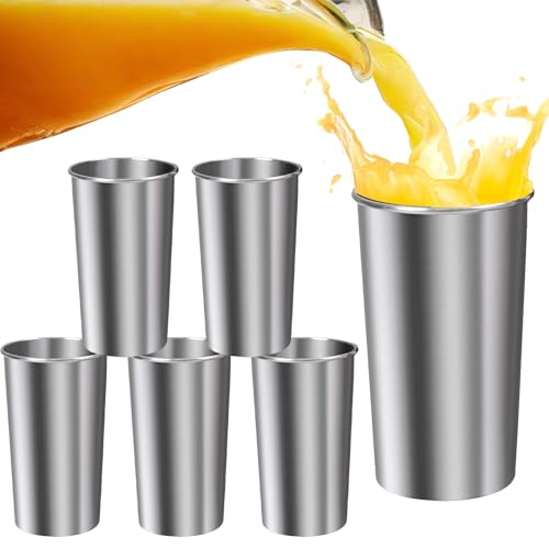 Tasses à thé empilables en acier inoxydable pour restaurant et maison - 2
