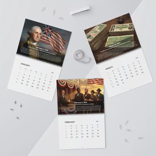 Calendario de pared 2026 con espiral doble para organizarse en casa y oficinas 7