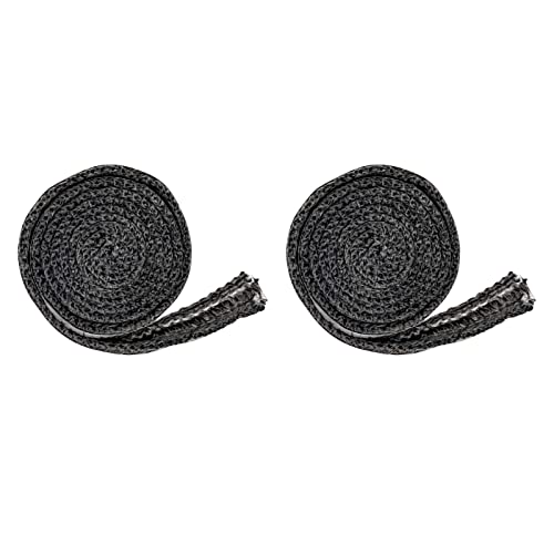 Ioensy 2x Junta de Fogão Plana de 78,74 Polegadas, Cordão de Vedação Vedação Plana de Fibra Vedação