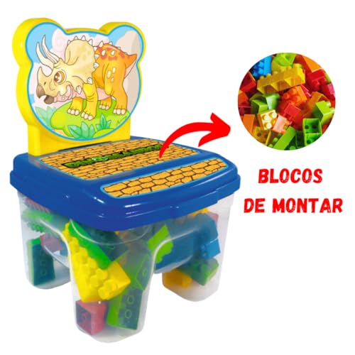 Cadeira Blocos grande brinquedo infantil montar (Princesas)