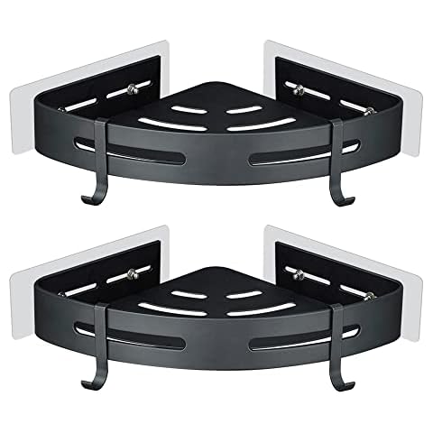 GERUIKE No Drilling Corner Shower Shelf Cover
