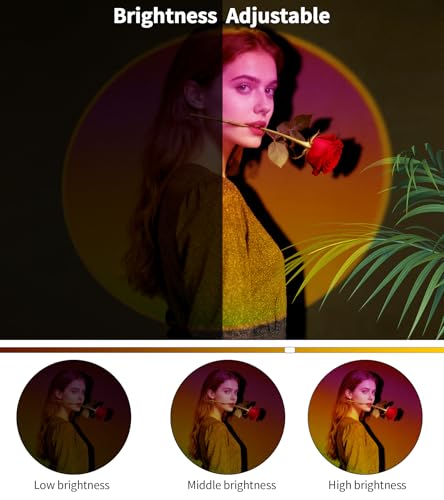 AIHYING Sunset Lamp Projector with App Control & 360° Rotation — view 9