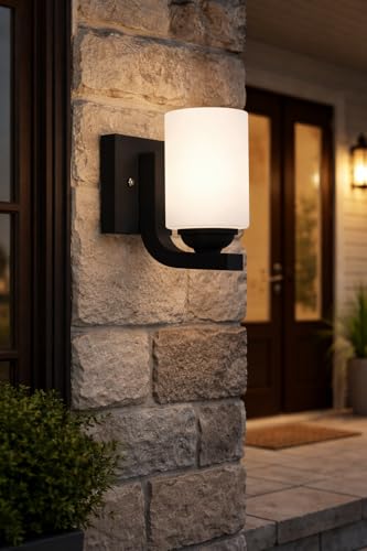 Image of Modern Glass Wall Light | Vintage Brass Finish Wall Sconce | Warm Decorative Wall Lamp for Bedroom, Living Room, Hallway & Bedside