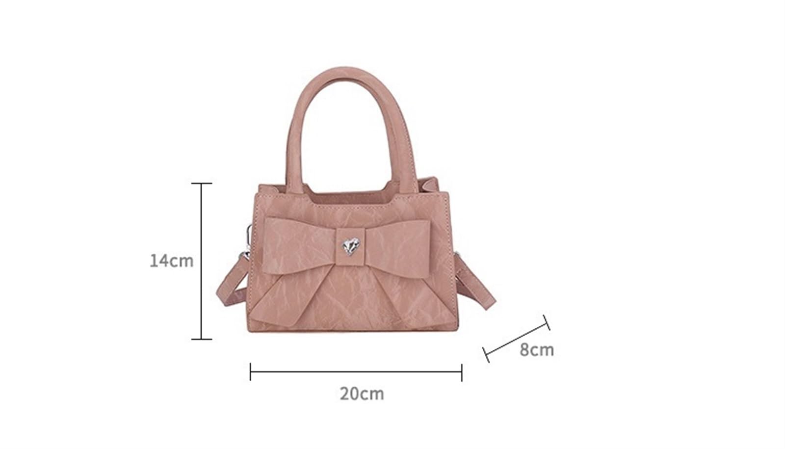 bolsos para mujeres， Bolso de mano for mujer, pequeño, cuadrado, tipo bandolera, de nicho(Pink)