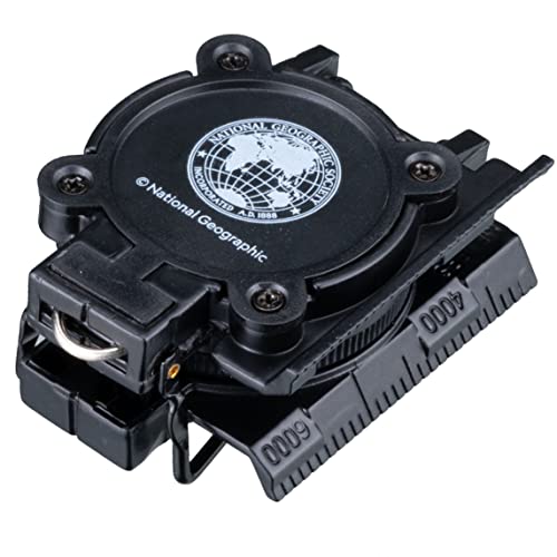 Brújula National Geographic Modelo 9079000 de metal con lupa y regla miniatura 4