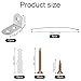 10 Sets Furniture Anchors, Stainless Steel Premium Durable Anti-Tip Furniture Wall Anchor Practical Earthquake Straps for Baby Proofing Safety