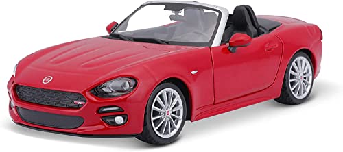 Miniatura Bburago Fiat Spider 124 2016 Rojo miniatura 1