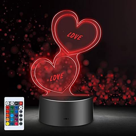 ASANMU 3D Luz Nocturna Madres, San Valentín Regalos para Mujer Cover