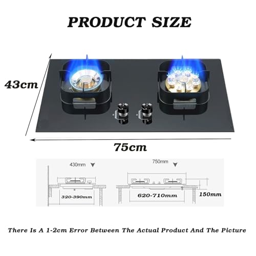 Estufa de gas 2 puestos mesa portátil 5.2kW para gas miniatura 2