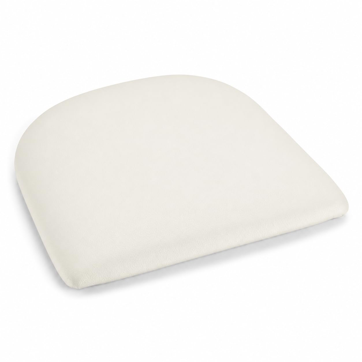 White Vinyl Cushion for Alloy Chairs by Glownary – 15.5 X 16 Inches, White, Model 164cushalcwh