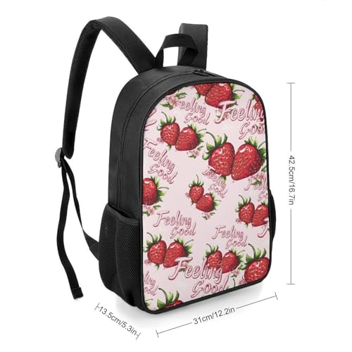 Strawberry Feeling Berry Good Fruit Cute Backpack Large Capacity Oxford Oloth Backpacks for Women Men Traveling2