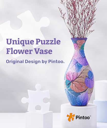 image for Pintoo 3D Puzzle Vase Unique Flower Vase Made By 160 Curved Plastic Pu