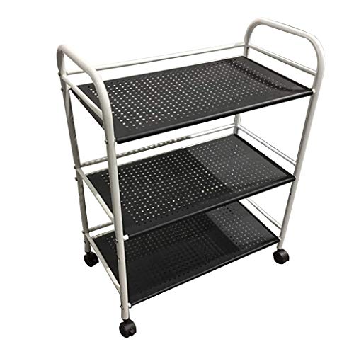 Carrito de acero inoxidable para servir cenas en cocina, bar y comedor