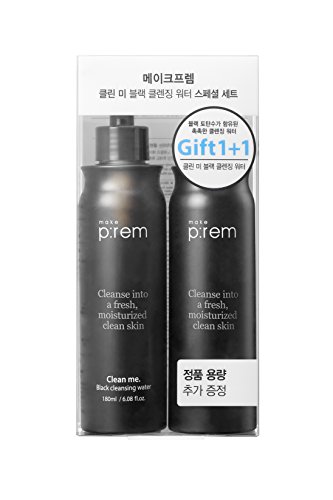 Make p:rem clean me. black cleansing water set (1+1=2ea) 180ml+180ml Made in Korea