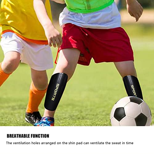 Caneleiras de futebol infantil respiráveis - Equipamento de proteção de bezerro infantil respirável