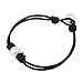 Bonnie Handmade Freshwater Pearls Leather Wraps Bracelet for Women Gothic Pearl Jewelry (Black)