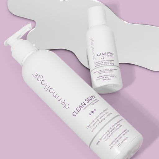 Dermaflage Clean Skin Cleanser Travel Size - Gentle Facial Cleanser for Sensitive Skin - Fragrance-Free, Sulfate-Free, pH-Balanced Face Wash - Lightweight Formula for Daily Use - 2 fl oz - Image 5