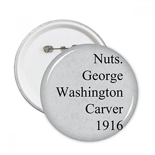 Broche George Washington Carver : bouton rond multicolore vêtements L
