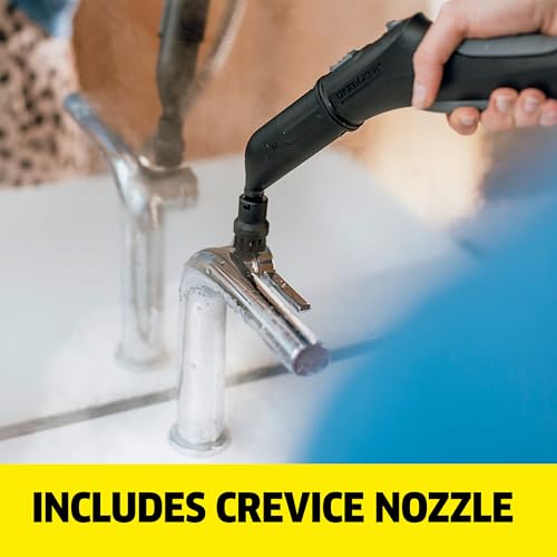 Kärcher Steam Cleaner, Multi Purpose, Power Steamer, Chemical-Free, 40 Sec Heat-Up, for Grout, Tile, Hard Floors, Appliances & More - SC 3 Easy Fix