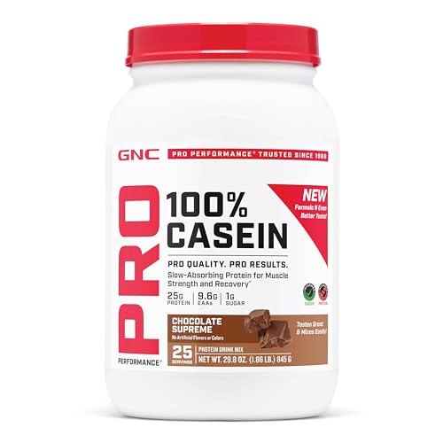 GNC Pro Performance 100% Casein Protein Powder, 25g...