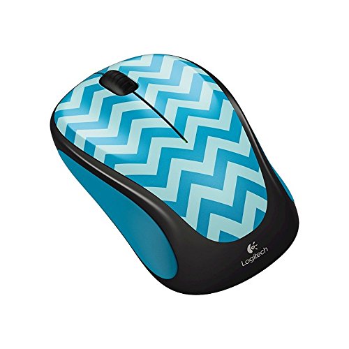 Logitech M325c Wireless Optical Mouse, Teal Chevron