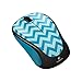 Logitech M325c Wireless Optical Mouse, Teal Chevron