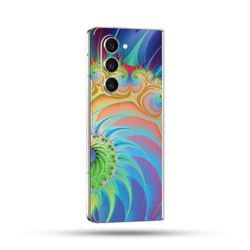 Image of MightySkins Skin Compatible With Samsung Galaxy Z Fold 5 Full Wrap - Color Fractal | Protective, Durable, and Unique Vinyl Decal wrap cover | Easy To Apply, Remove, and Change Styles | Made in the USA