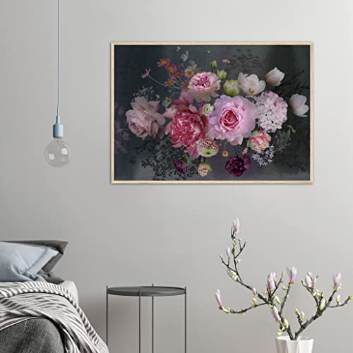 Roses roses scintillantes pour créer une ambiance romantique et douce