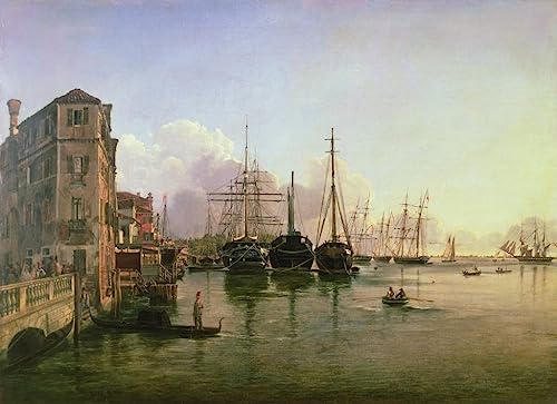 Impression Venise sur toile 60x90cm pour habiller un mur vide de salon moderne