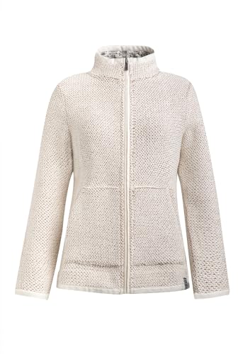 Image of Weird Fish Sontee Full Zip Macaroni Sweatshirt Ecru Size 20. (Jumper/Sweater/Fleece)