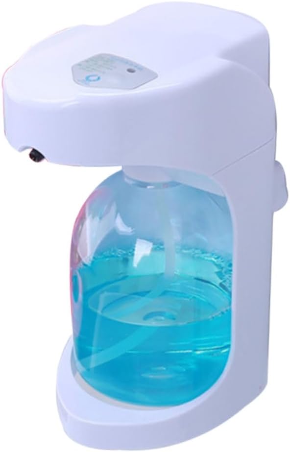 Alipis Automatic Touchless Soap Dispenser White Countertop Wall Mounted Pump for Bathroom and Kitchen Dispensing Compatible with Liquid Soap