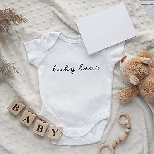 Printique Organic GOTS Certified Baby Onesie Unisex Bodysuit 0-18 months - Cute Animal Quotes2