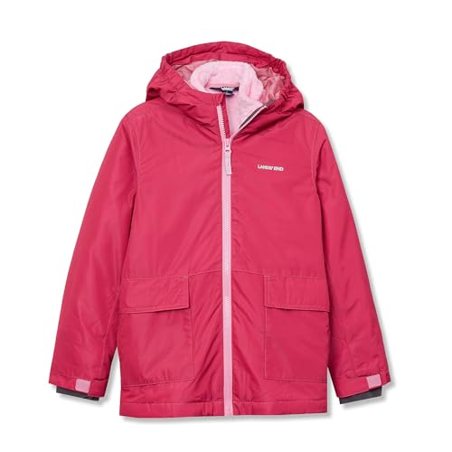 Lands' End Kids Water Resistant Insulated 3 in 1 Jacket X-Small Rhubarb/Rose Bloom