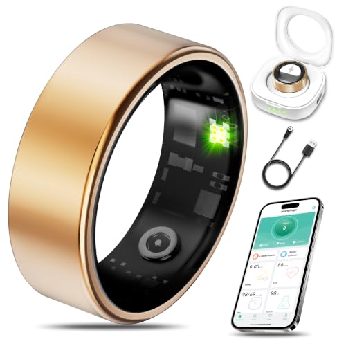 Milavan Smart Health Ring Fitness Tracker for Men Women, Rose Gold 8