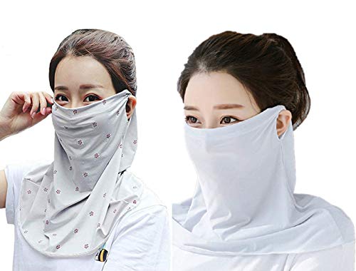 Sun Protection Face Mask Single Layer Neck Gaiter Lightweight Summer Protection Scarf Bandana