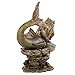 Top Collection Daydreaming Mermaid Statue- Hand-Painted Decorative Thinking Mermaid Sculpture with Antique Bronze Finish Look- 6.75-Inch Collectible Fantasy Figurine