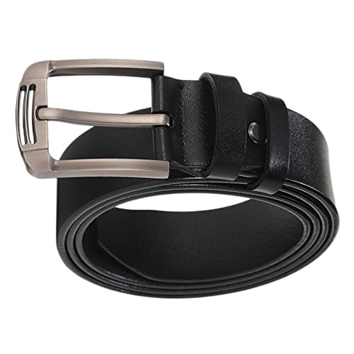 Beaupretty Men's Leather Belt Casual Western Style Pin Buckle Adjustable for Comfortable Fit