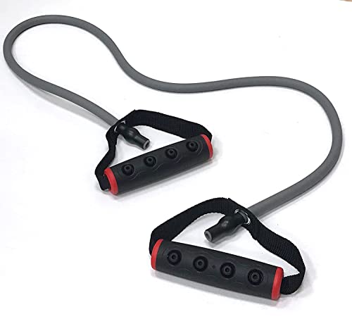 Image of USI Universal Resistance Tube /Expander Fixed, Latex Fitness Resistance Tube with Door Anchor, Handles, Resistance Bands for Workout for Men & Women, Size: 1x127cm(50 inch). (RP) (Medium)
