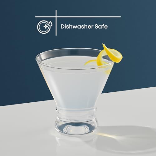 Verres à martini JoyJolt Afina anti basculement avec base stable lot de 4