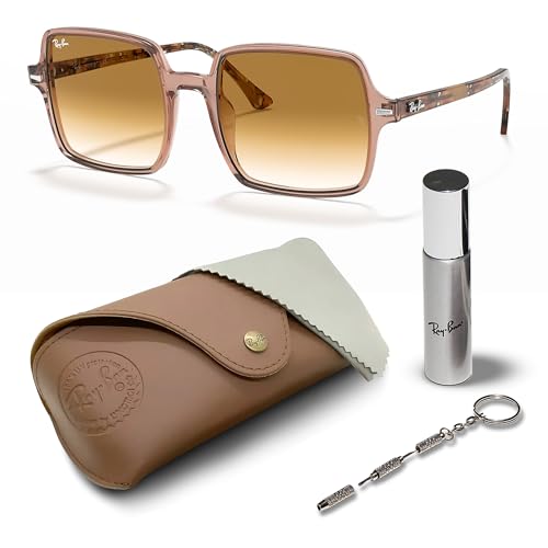Image of Ray-Ban RB1973 SQUARE II Square Shaped Sunglasses for Women with Official RAYBAN Eyewear Kit
