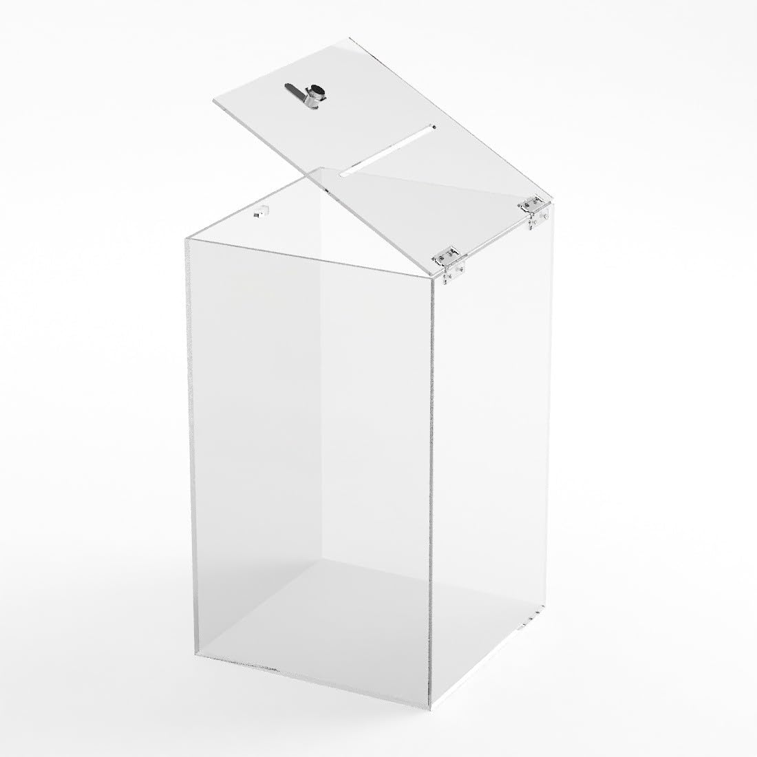 Urna da banco in plexiglass trasparente