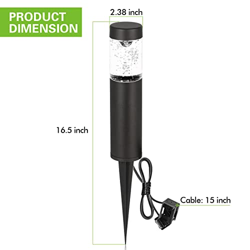 Low Voltage Landscape Lights, Smart Led Round Bollard Light With App Control, Compatible With Alexa, 3W 12V Rgb Color Changing Outdoor Path Lights For Yard Lawn, Aluminum, 15-Year Lifespan, 4 Pack #TOP6