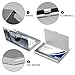 VstaDank Crow And White Wolf Business Card Holder Fashion Aluminum Alloy Flip Cover Credit Card Holder High End Professional Name Cards Case Exquisite Pocket Metal Cards Holder for Work