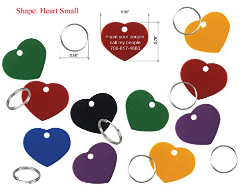 GL Premium Anodized Aluminum Pet ID Tag with Custom Laser Engraving