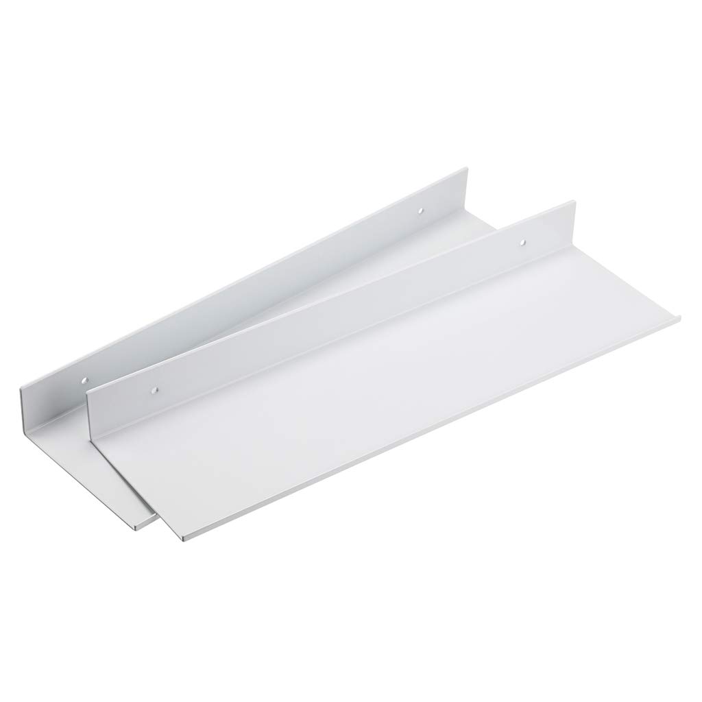 Étagère murale en alliage d'aluminium blanc Sumnacon 40cm pour rangement mural de cuisine