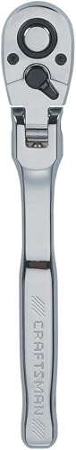 CRAFTSMAN Trinquete de cabeza flexible, cabeza de pera, SAE, 72 dientes, 1/2 pulgada (CMMT99429)