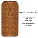 UJ Ramelson 12 Pocket Suede Leather Tool Roll Up Holder Organizer Bag Pouch for Woodworking, Wood Carving, Chisel, Gouge, and More, Brown