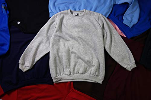 Fleece Crewneck Sweatshirt Big Plus Sizes 4XL 5XL Made in USA3